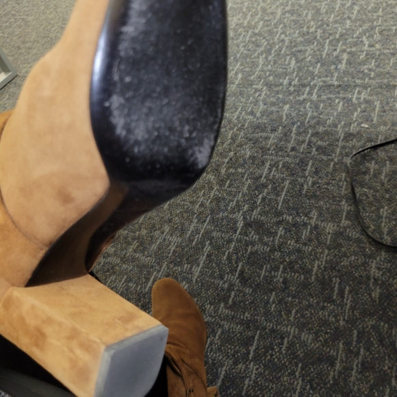 Saint Laurent YSL Camel Suede Booties 36.5 - Picture 12 of 12